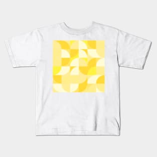 Modern Geometric (Lemon) Kids T-Shirt